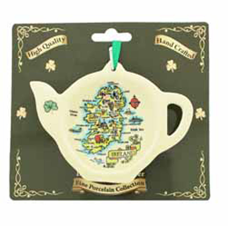 Ceramic Tea Bag Holder Map