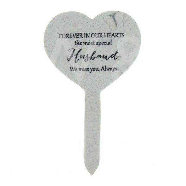 ThoughtsOfYou Heart Graveside Stake-Husband