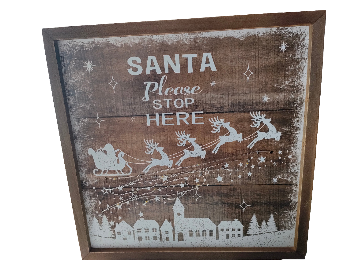 Santa Stop here Sign