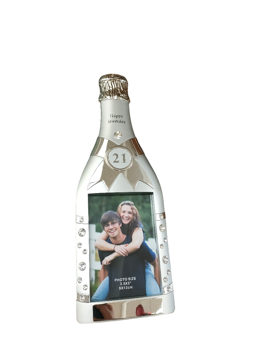 21st Birthday Champagne Frame 3.5x5" (9x13cm)