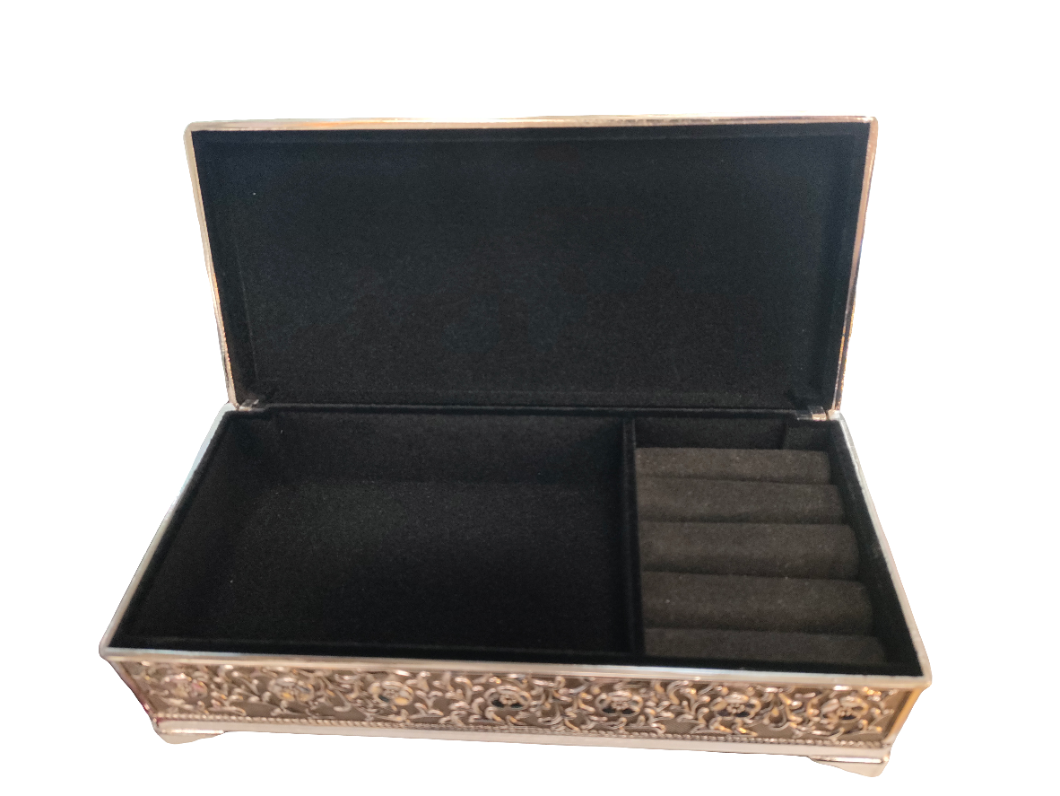 Silver Plated Jewellery Box
