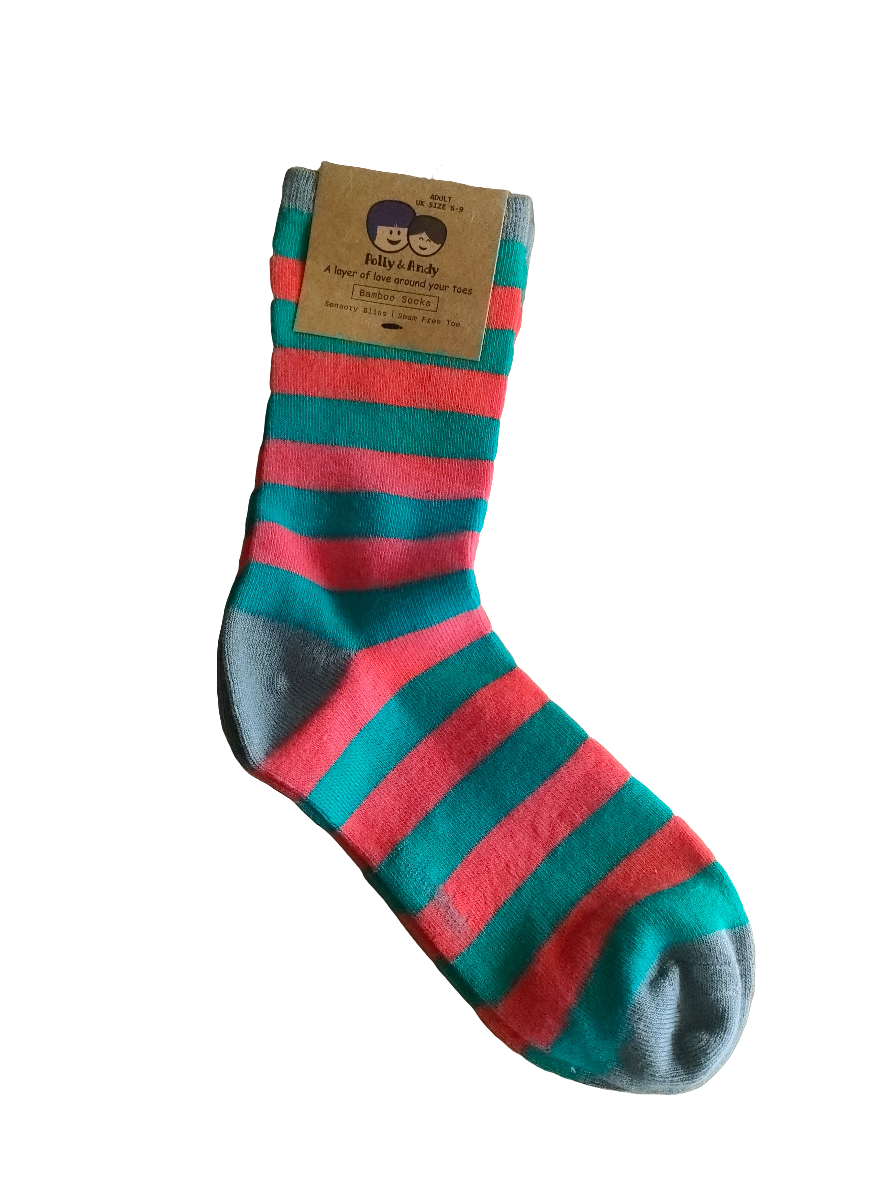 Red and Green Socks Size 5-9
