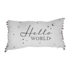 Bambino Linen Cushion Hello World