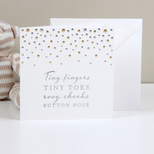 Tiny Fingers New Baby Card