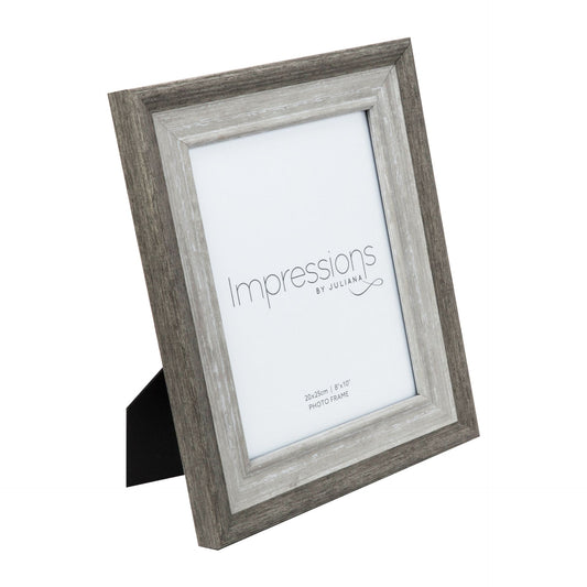 Impressions Grey Wash Wood Effect Photo Frame *8" x 10"*
