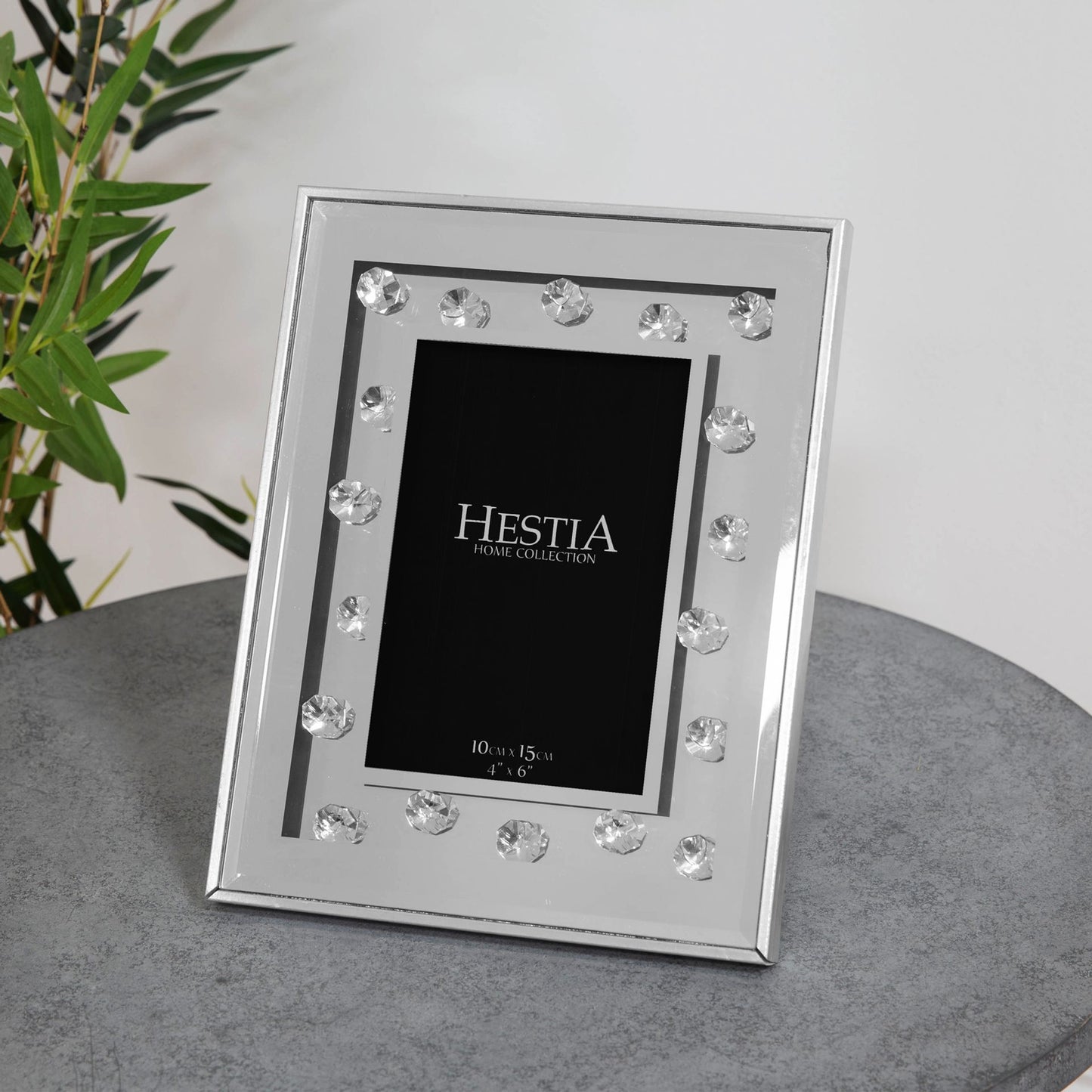 5" x 7" - HESTIA® Mirror & Crystal Beads Photo Frame