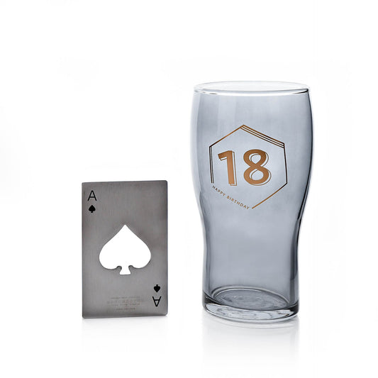Hotchpotch Orion Beer Glass & Bottle Opener - 18