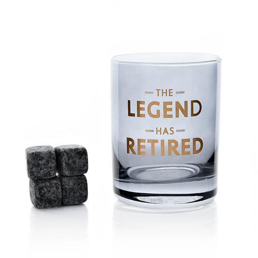 Hotchpotch Orion Whiskey Glass & Stones Retirement