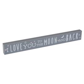 Love Life Plaque I Love You To The Moon