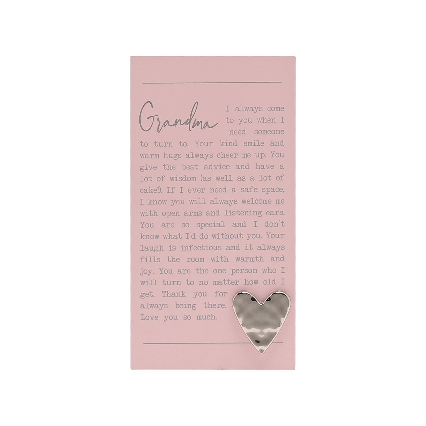 Moments Standing Plaque - Grandma