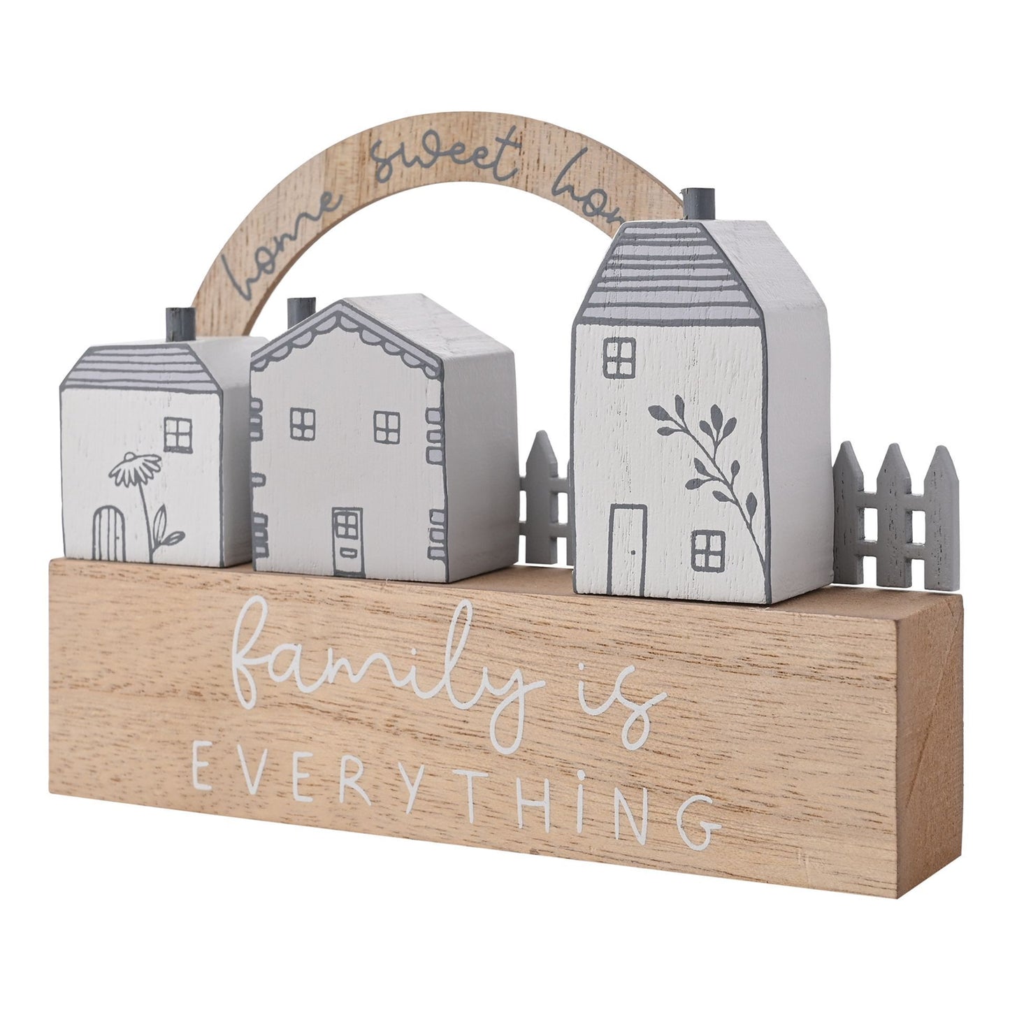 Moments Little Houses Plaque Family is Everything