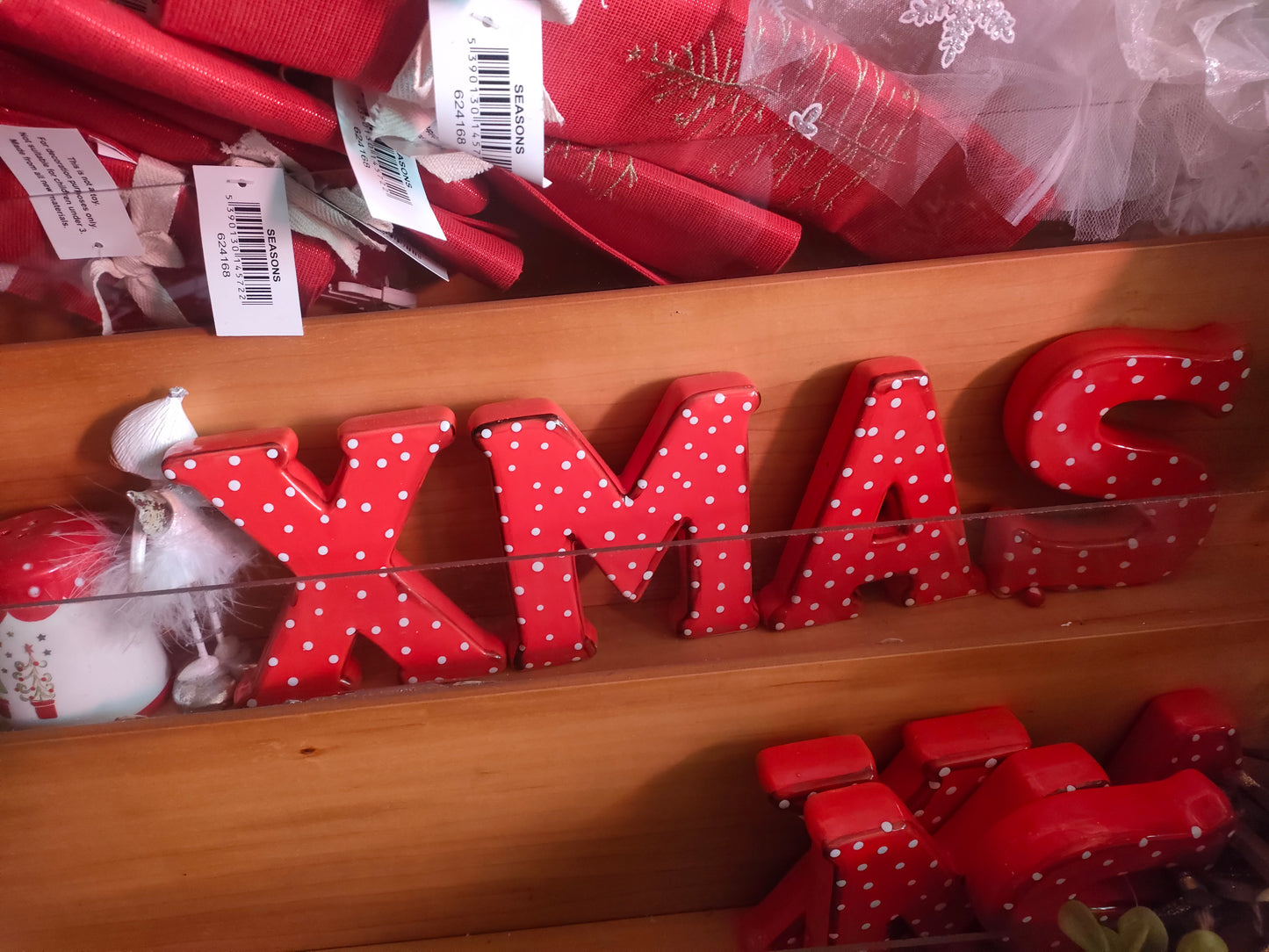 Xmas ceramic letters Decoration