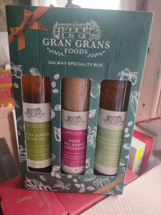 Gran Grans Foods Olive Oil Balsamic Dressing & Rosemary & Garlic Infused Extra Virgin Olive Oil