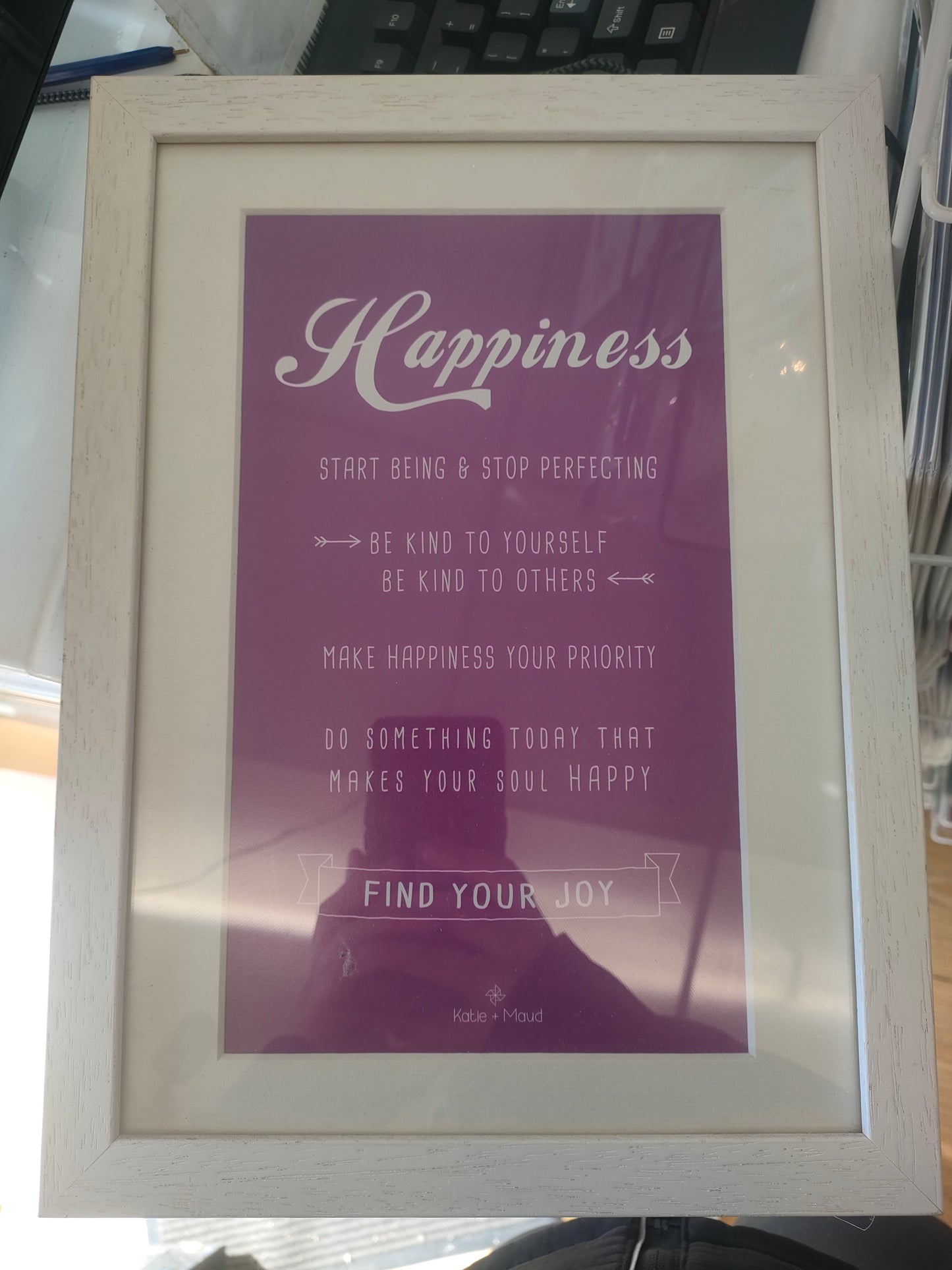 Katie & Maud Happiness Verse Framed