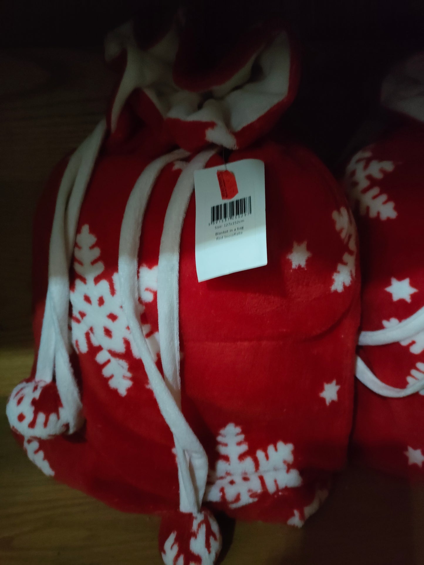 Paul Edward Home - Blanket in a bag Red Snowflake