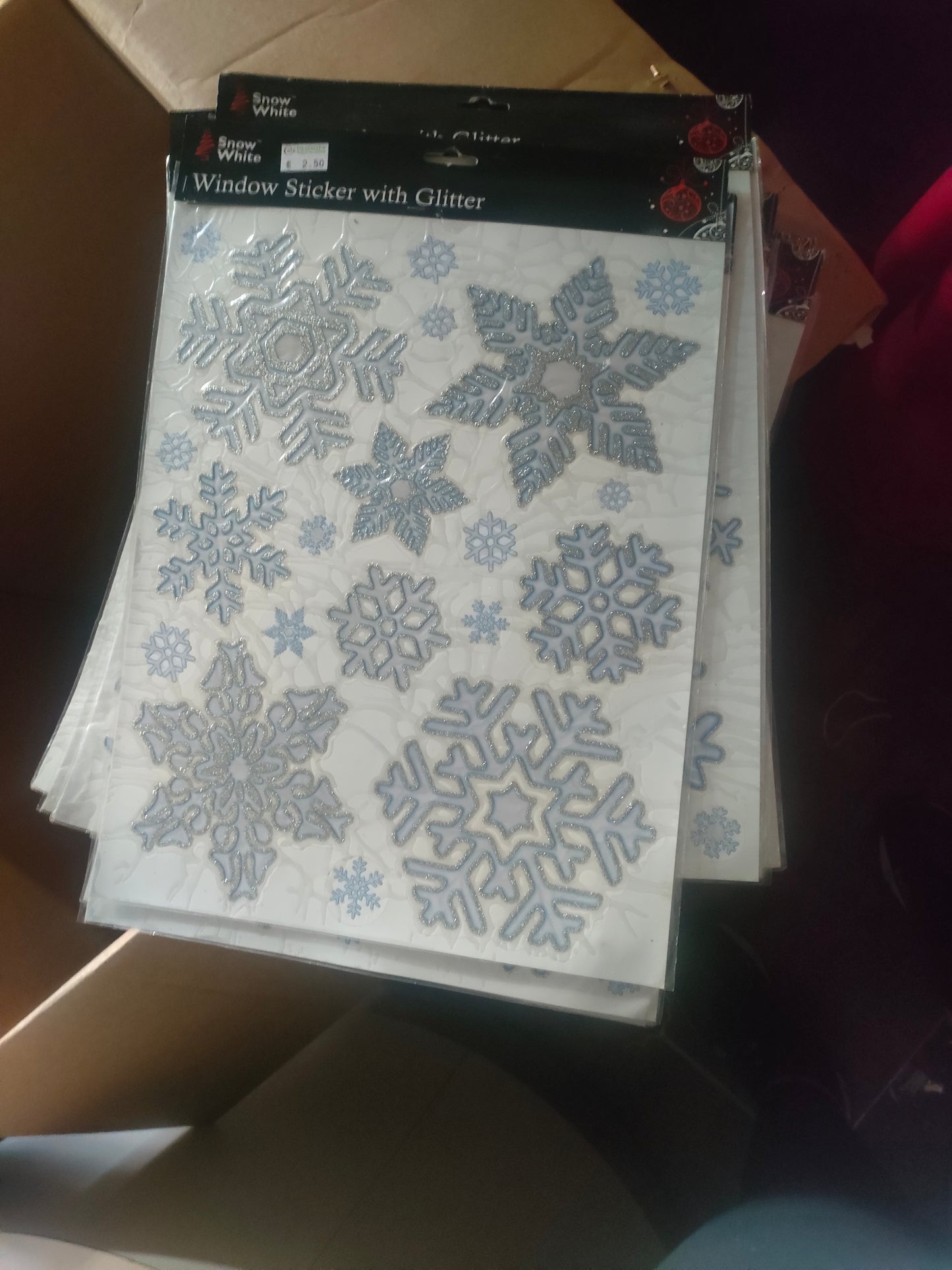 Window Sticker with Glitter