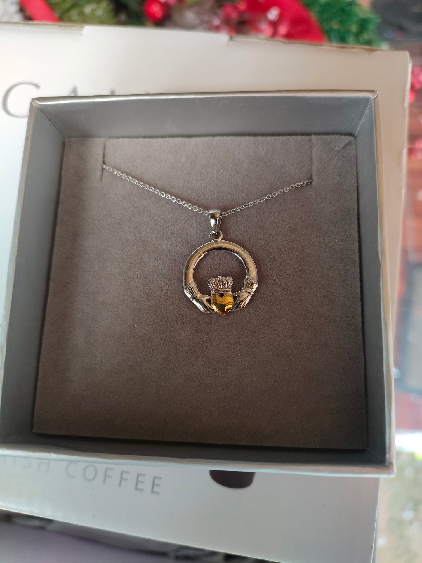 Claddagh Silver and Gold Pendant