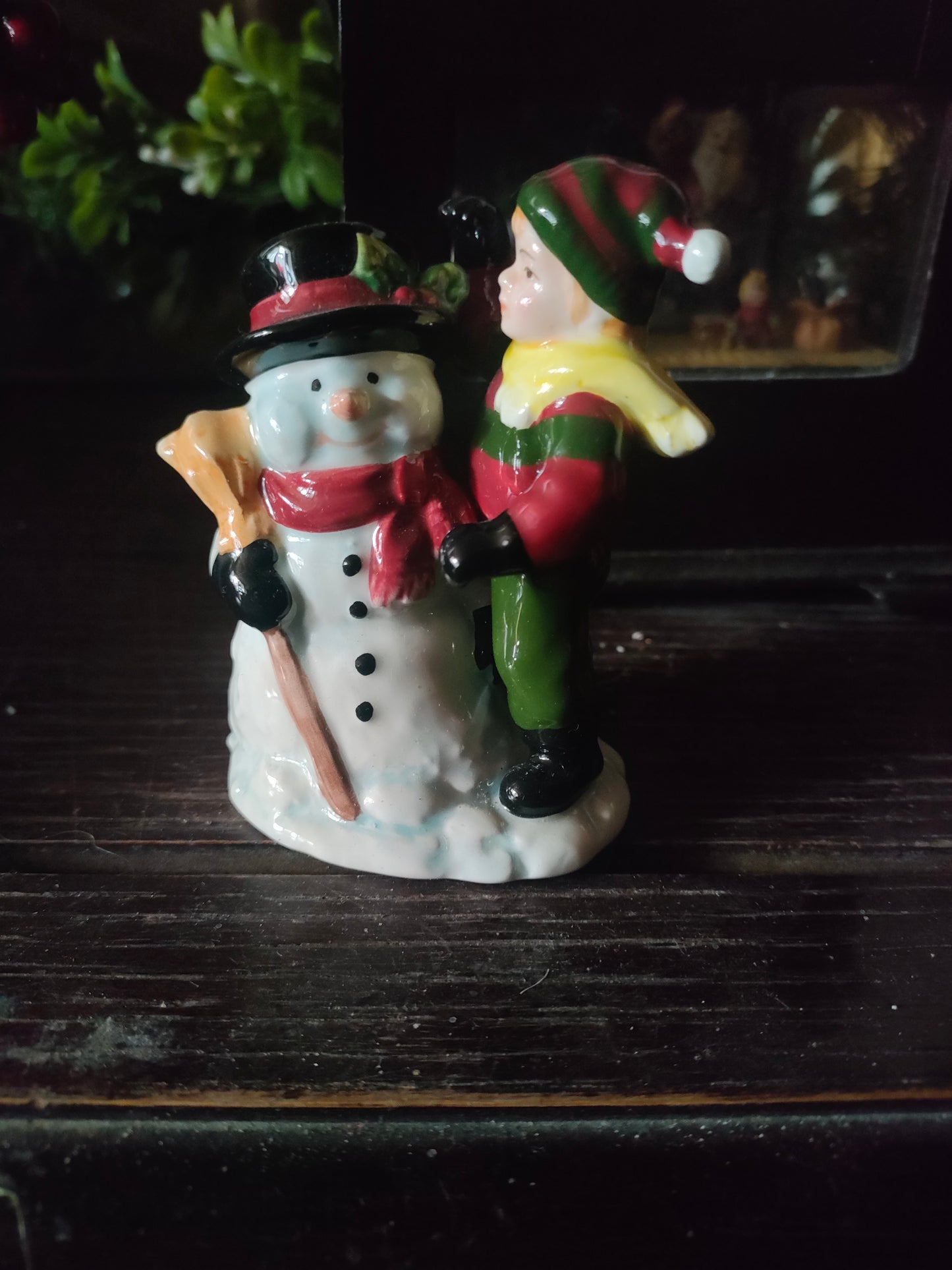 Aynsley Snowman & Child Ornament