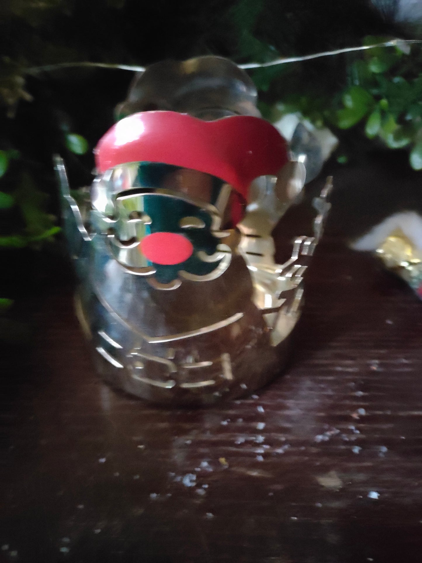 Santa Candle Holder