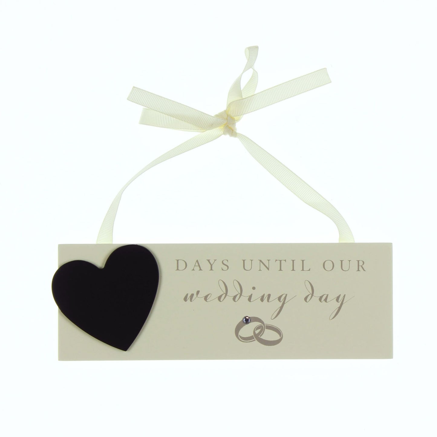AMORE BY JULIANA® Countdown to Wedding Plaque with Chalk