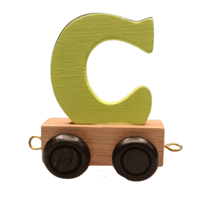 Train Letters C-Pastel Green