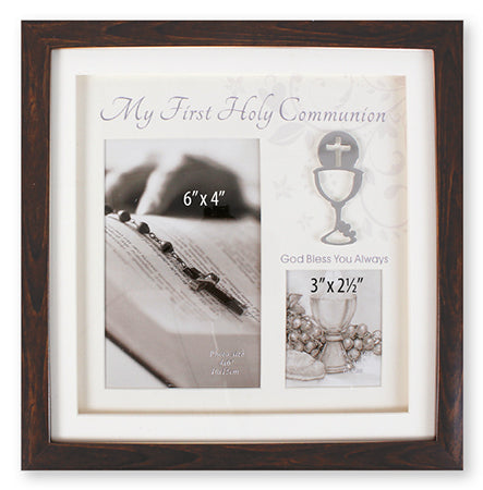 Communion Photo Frame Brown