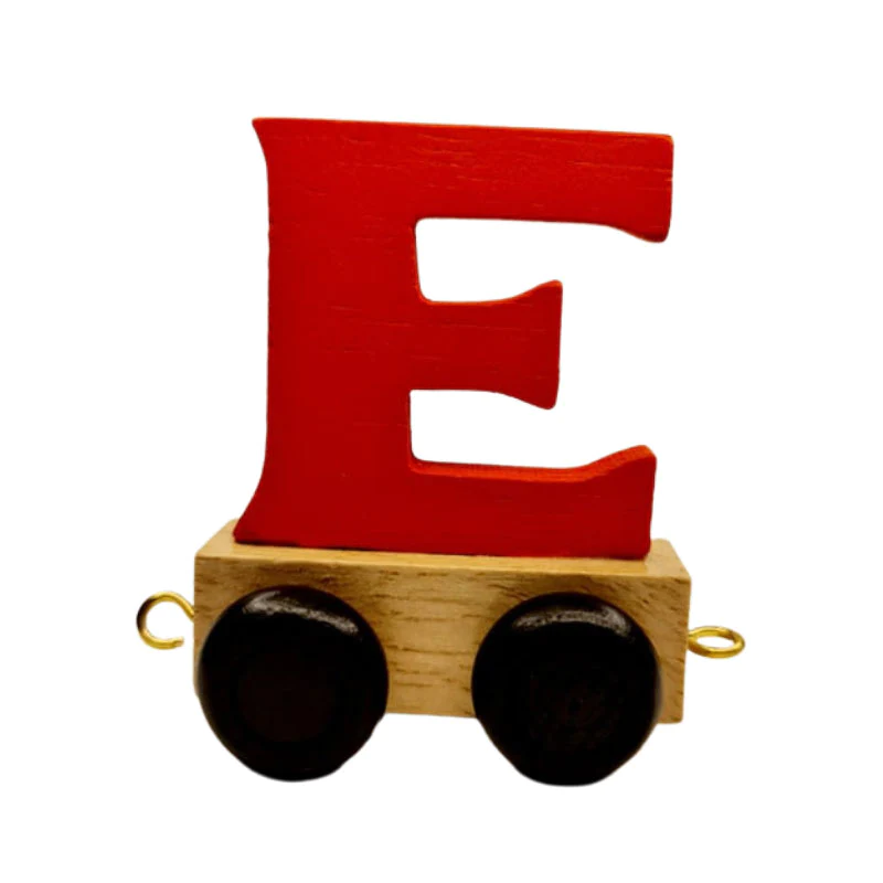 Train Letters E-Red