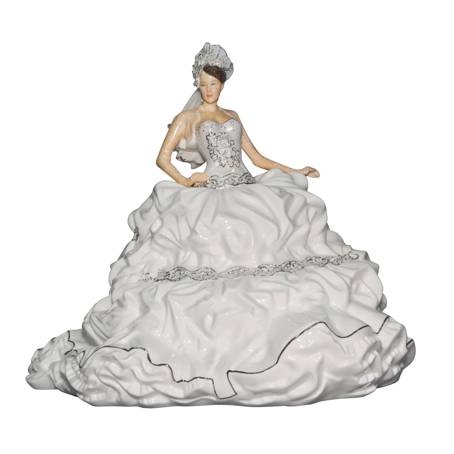 English Ladies Fairytale Bride Brunette