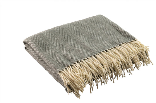 HERRINGBONE THROW 145X195