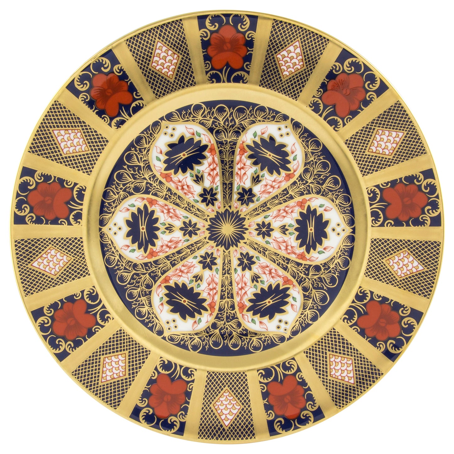 Royal Crown Derby Old Imari Solid Gold Band Plate 27cm
