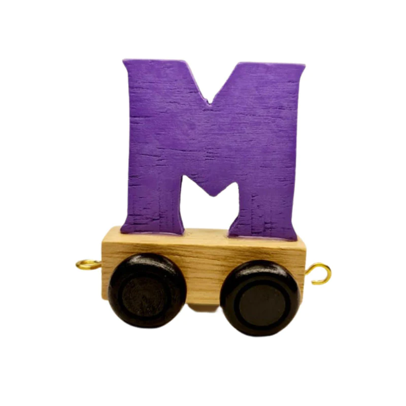 Train Letters M-Purple