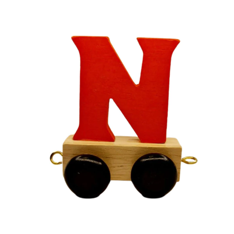 Train Letters N-Red