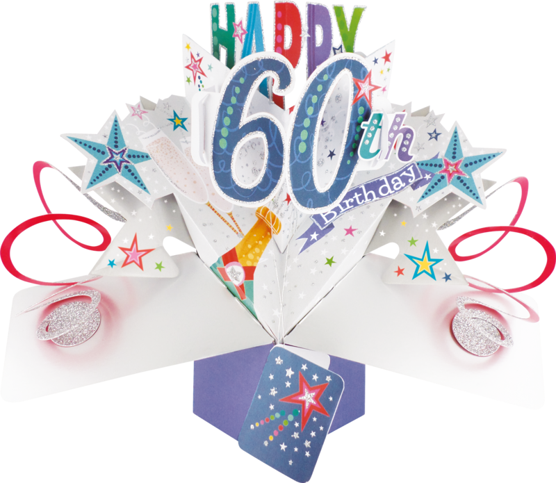 60th Birthday Pop up Card