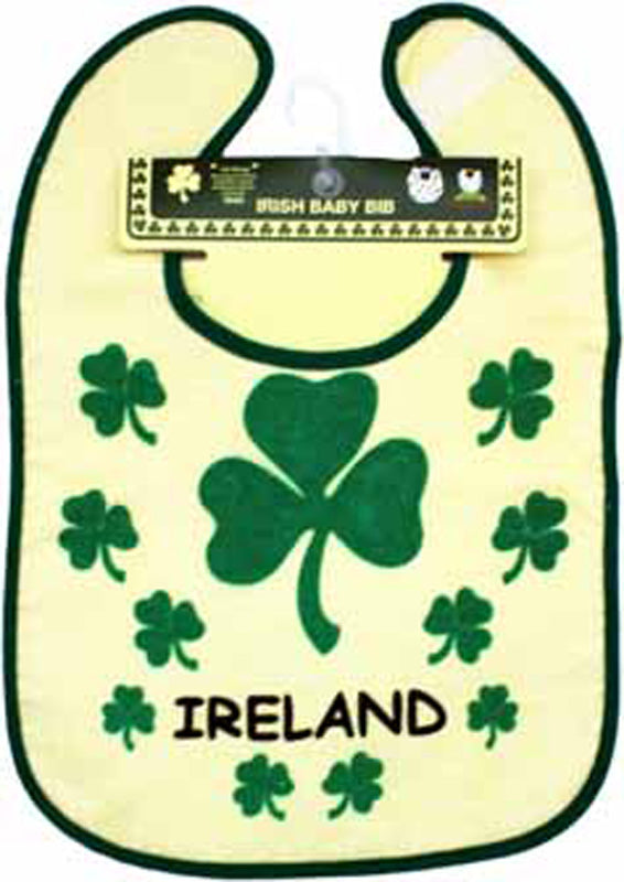 Ireland Shamrock Baby Bib