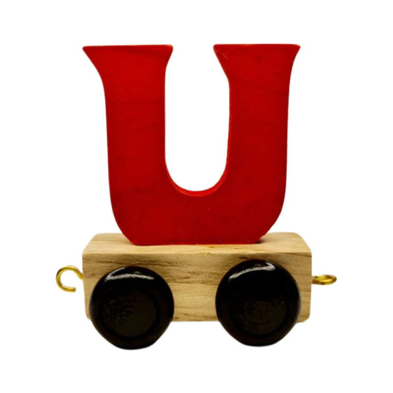 Train Letters U-Red