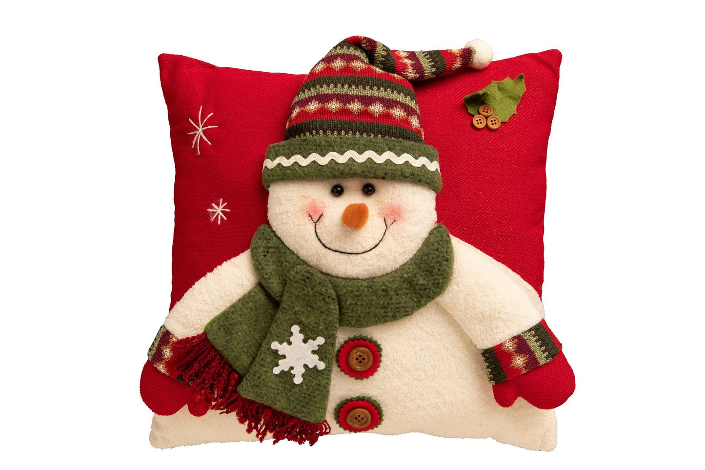 Belleek Living Bobble Hat Snowman Cushion