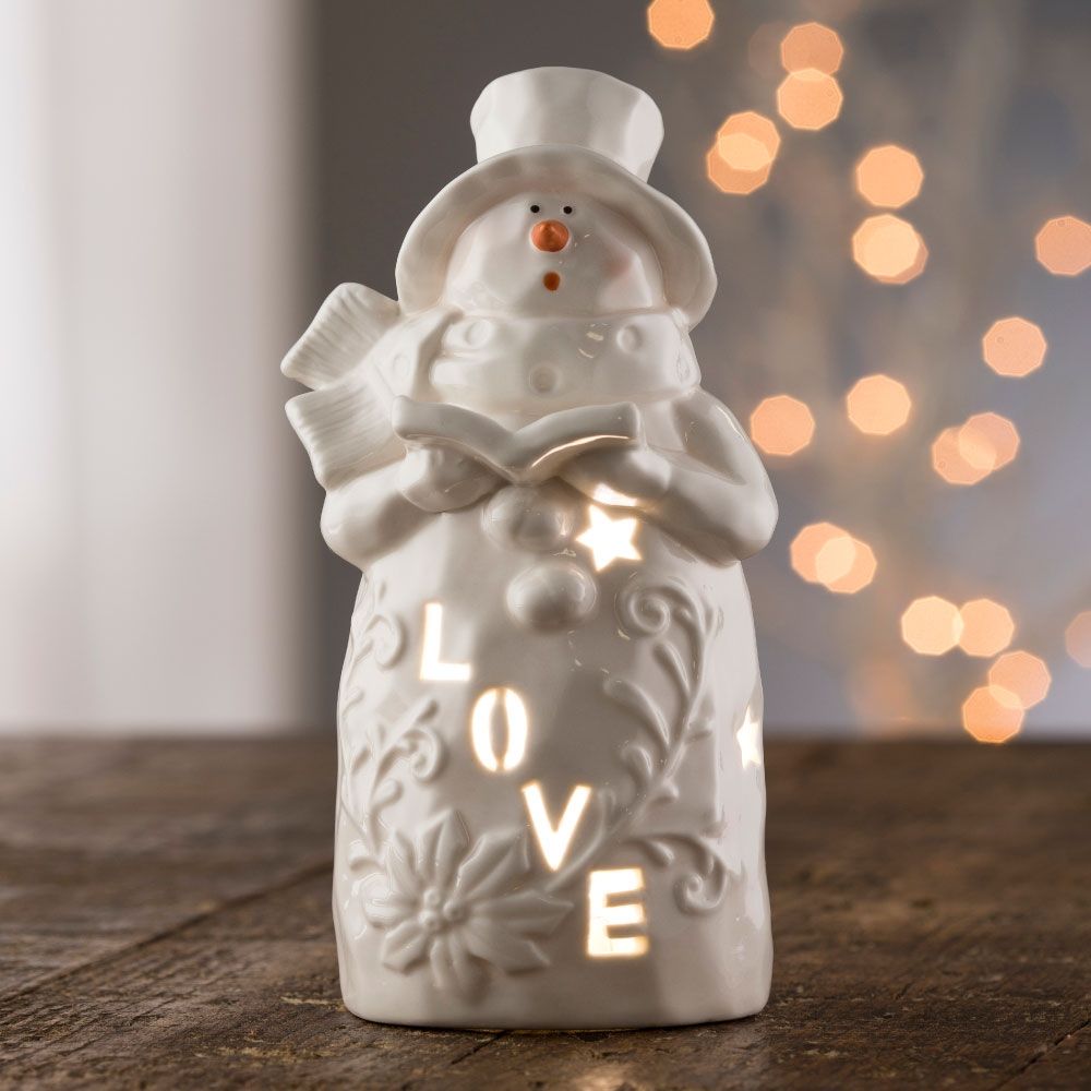Belleek Living Love Snowman