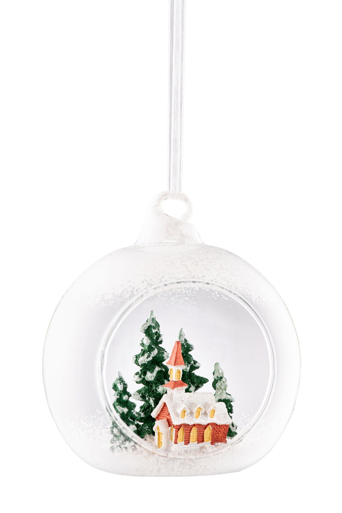 Church Scene Hanging Bauble