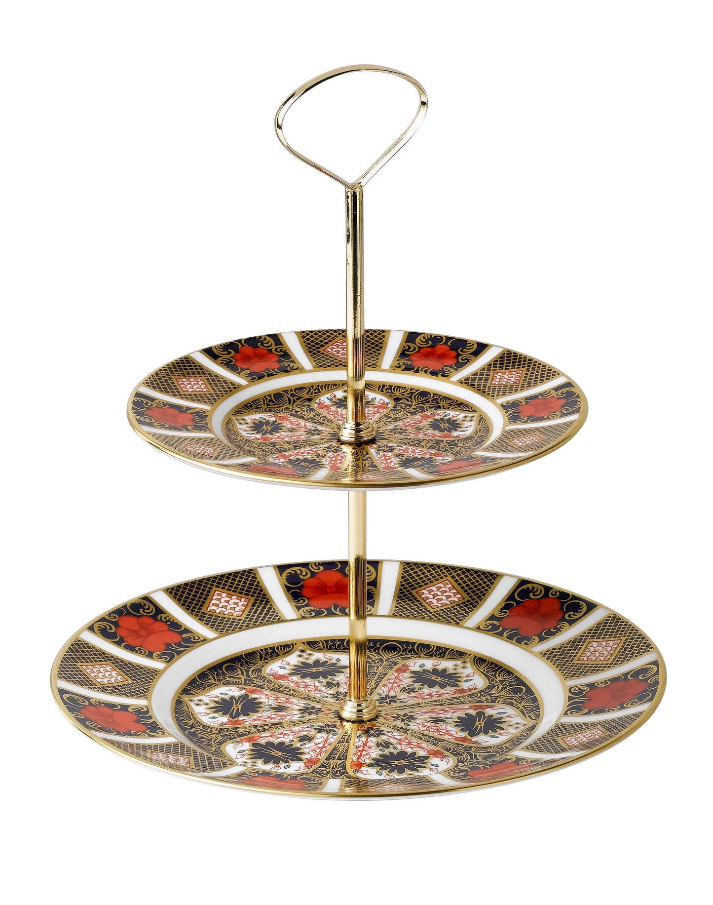 Royal Crown Derby 2 Tier Cake Stand