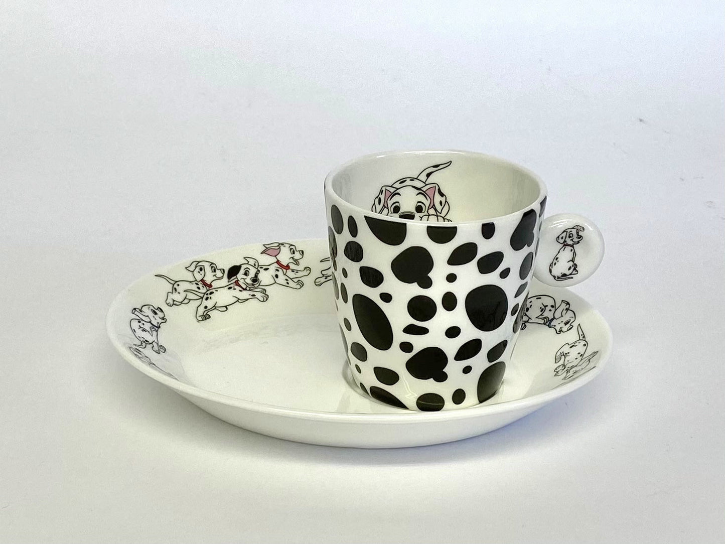 English Ladies Dalmations Espresso Cup & Saucer