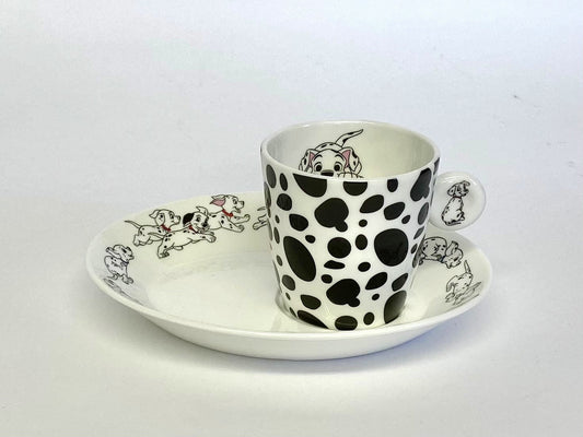 English Ladies Dalmations Espresso Cup & Saucer