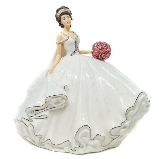 English Ladies Bride Of The Year Brunette Doll