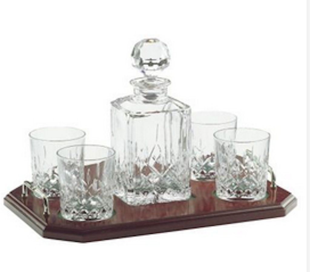 Galway Crystal Longford Decanter Set