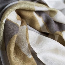 GALWAY CRYSTAL MERINO WOOL SCARF OLIVE & STONE 65X180