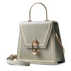 GALWAY CRYSTAL TOP HANDLE BAG GREEN