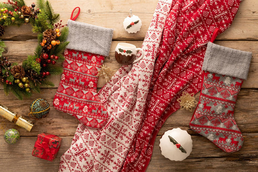 Grey Fairisle Stocking