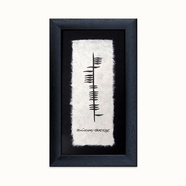 Ogham buíochas - Gratitude Frame