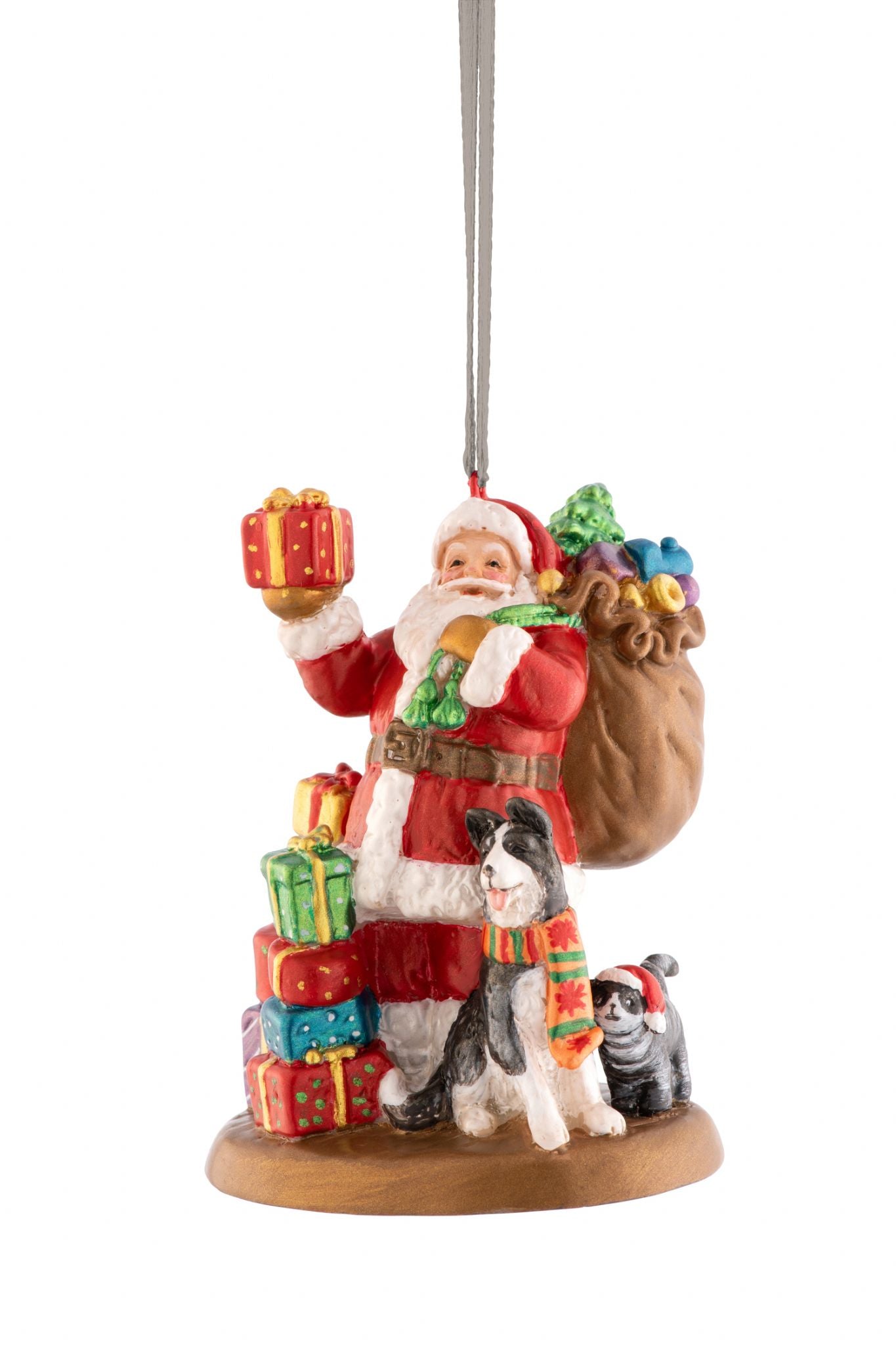Santa leaving Gifts Hanging Ornament