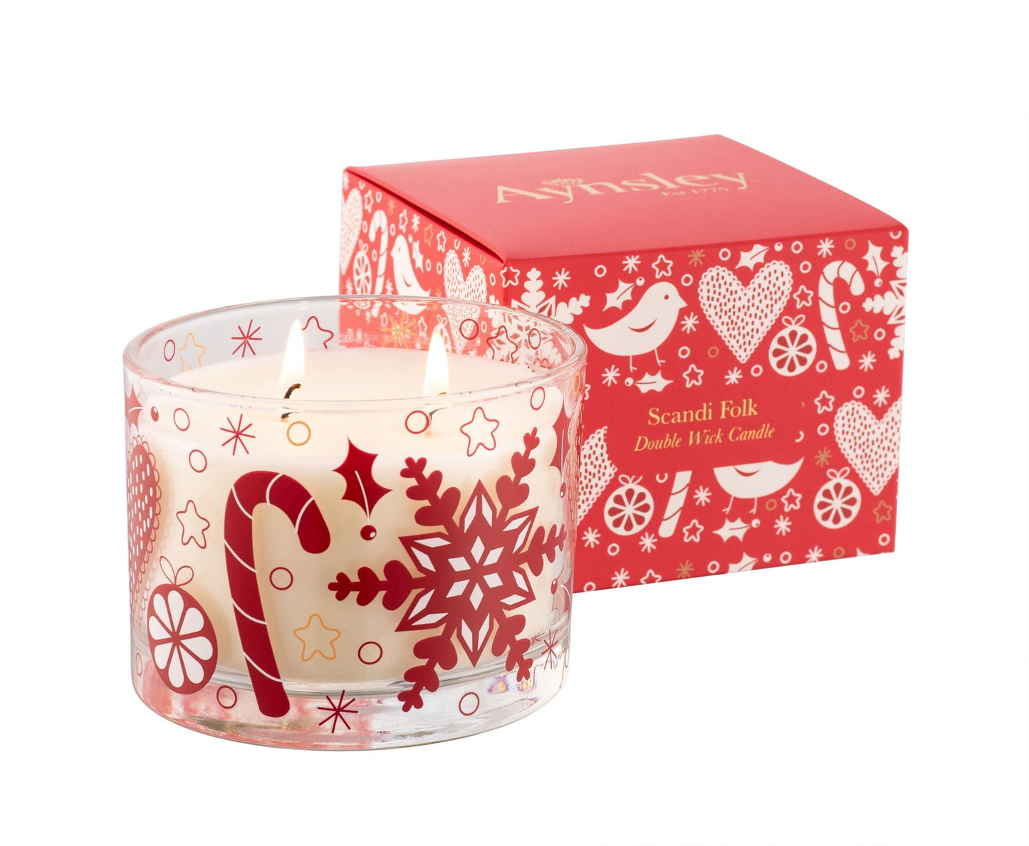 Scandi Folk Candle- Apple Cinnamon