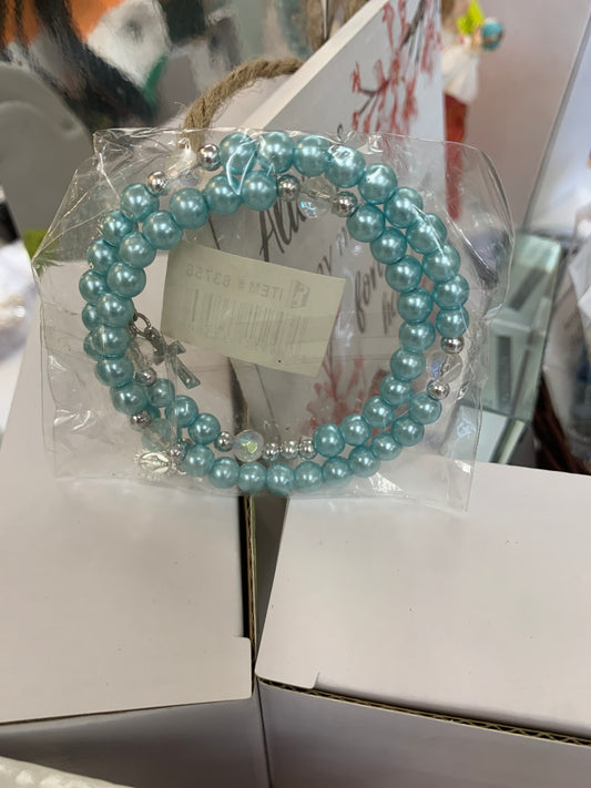 bracelet blue cross bangle
